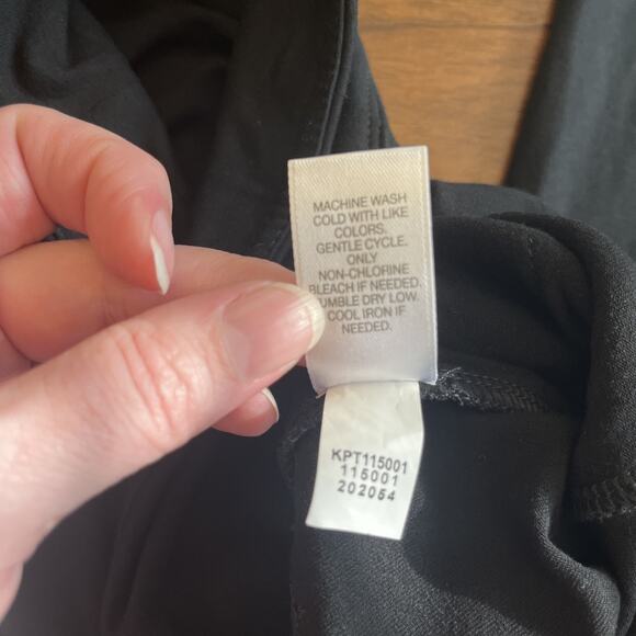 J. Jill Wearever Collection Black Stretchy Pants Women’s M Forward Seam Wide Leg - Picture 6 of 10